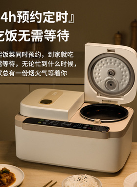 新款长虹双胆双控电饭煲家用4L 煲汤煮饭两用多功能不粘锅煲