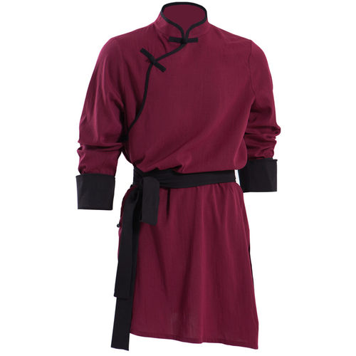 涂一MZ001丨民族舞服装蒙古舞练功服女男考试汇课练习上衣演出服 - 图3