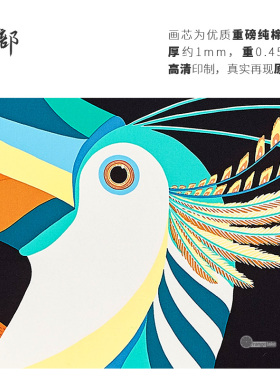 高清微喷纯棉油画布橙湖精品定制