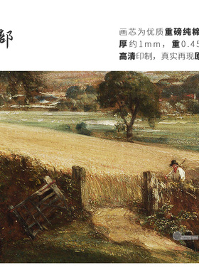 高清微喷纯棉油画布橙湖精品定制