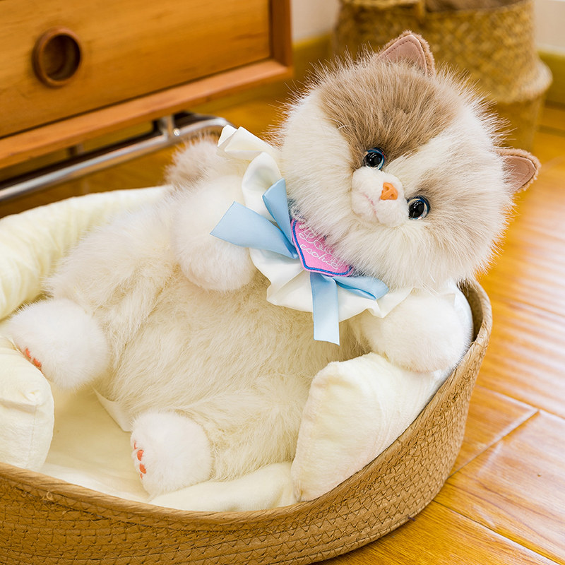 仿真会叫布偶猫毛绒玩具公仔双肩背包小猫咪儿童玩偶女孩生日礼物,淘宝优惠券,粉丝福利购,淘宝优惠卷