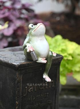 创意青蛙摆件动物雕塑花园阳台