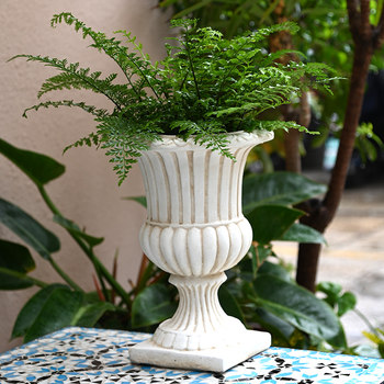 ເອີຣົບ retro trophy Roman flowerpot ໄດ້ຕະຫຼອດສວນ terrace courtyard ຕົບແຕ່ງສວນຂອງຂາຍເຄື່ອງແຫ້ງ wedding ຄູ່ມືຖະຫນົນ props
