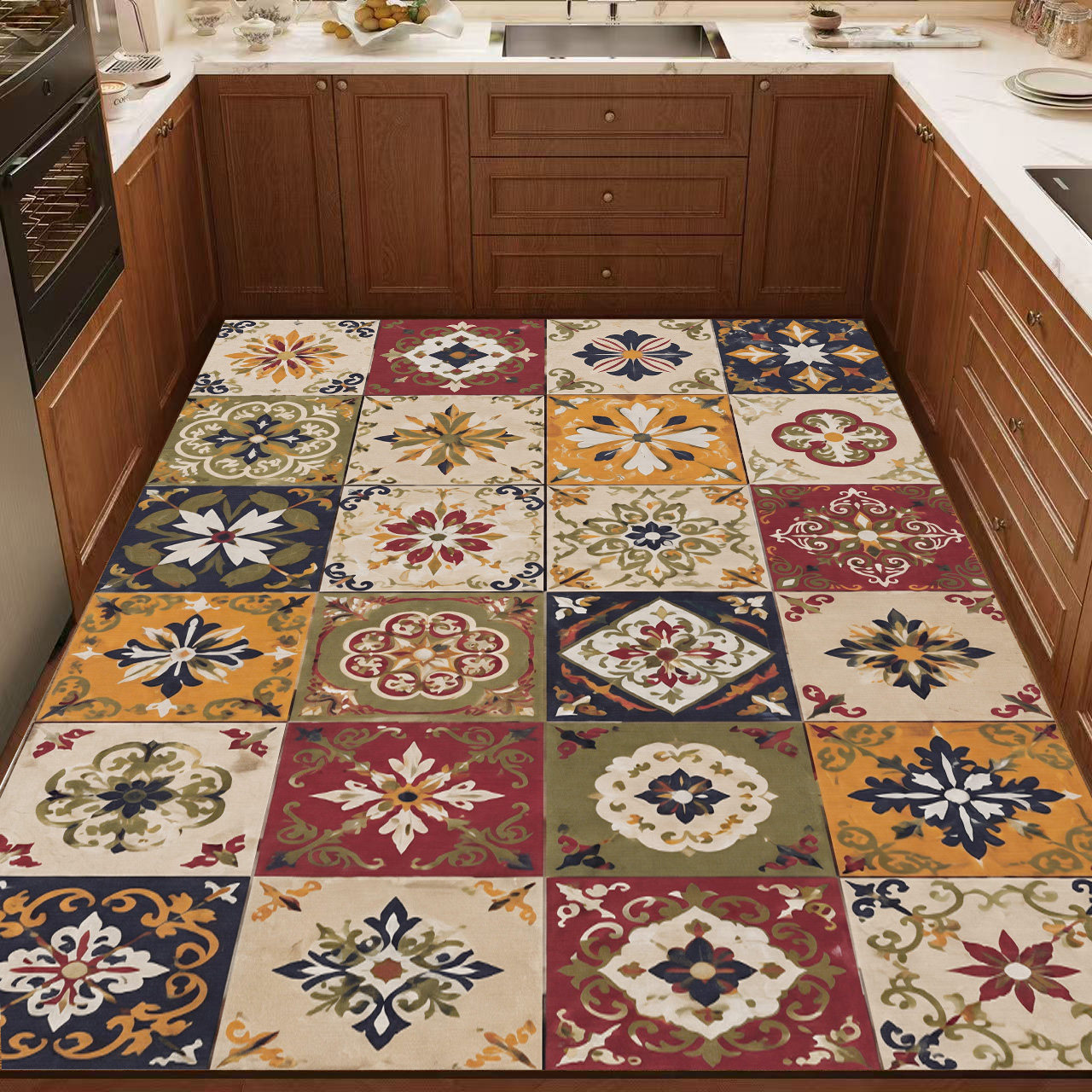 Thickened diatom mud kitchen floor mat wipeable