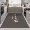 Thickened diatom mud kitchen floor mat that can be cut and wiped