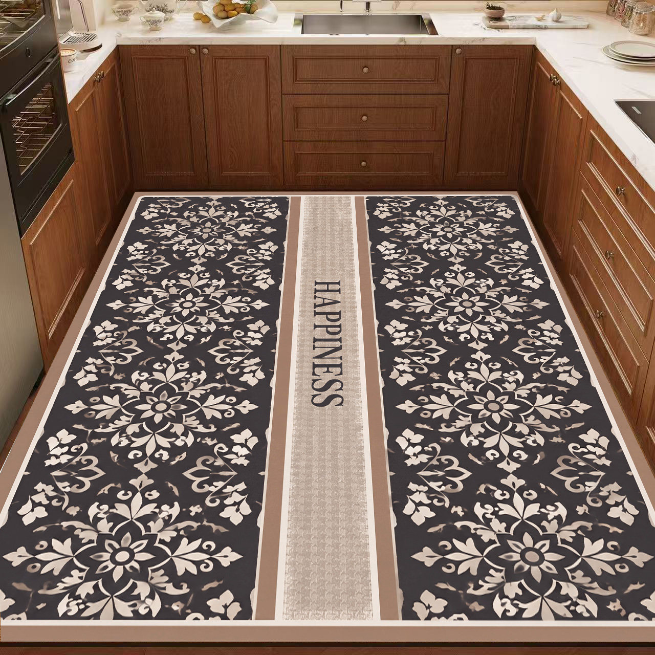 Thickened diatom mud kitchen floor mat wipeable