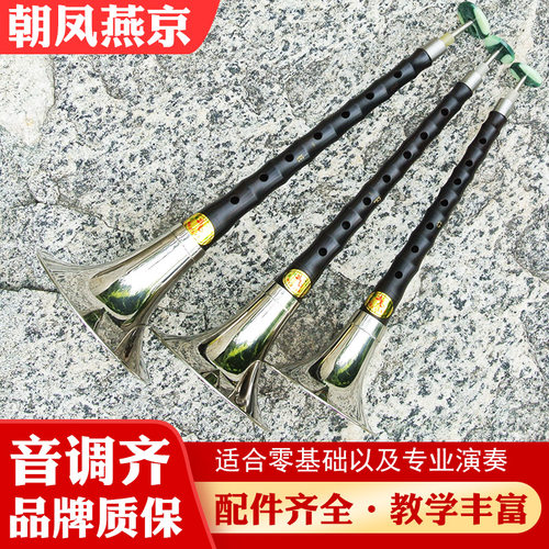 朝凤燕京唢呐乐器初学者全套乌木杆d调降b调成人专业级锁呐送哨片 - 图1