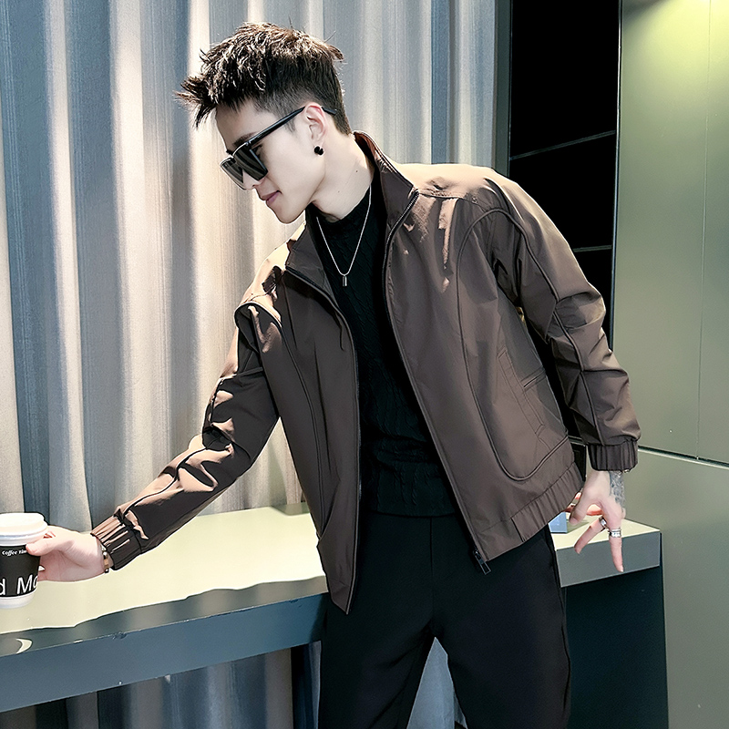 春秋款百搭夹克男款高级感潮牌衣服2025新款痞帅炸街外套潮流男装 - 图1