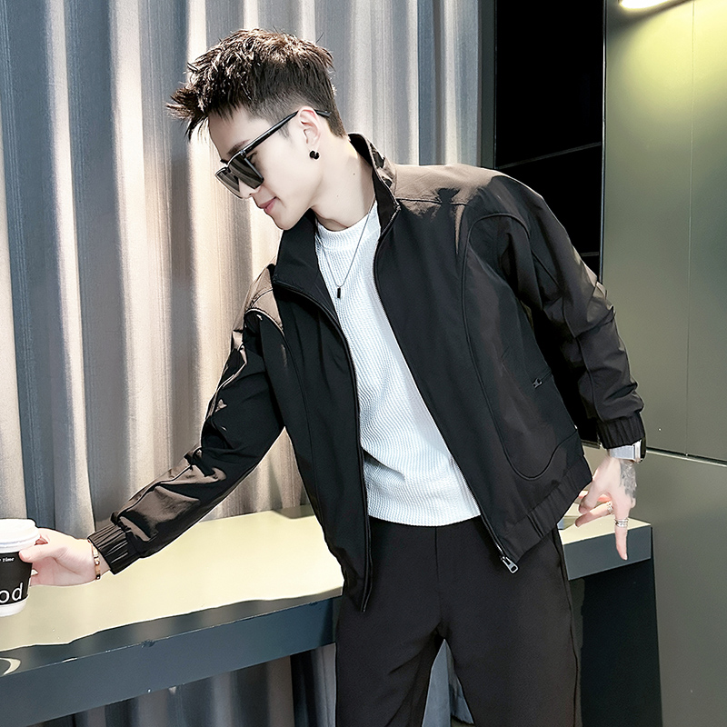 春秋款百搭夹克男款高级感潮牌衣服2025新款痞帅炸街外套潮流男装 - 图0