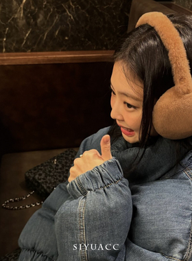 jennie金智妮同款毛绒耳罩冬季保暖可爱防冻耳套学生耳捂耳暖女
