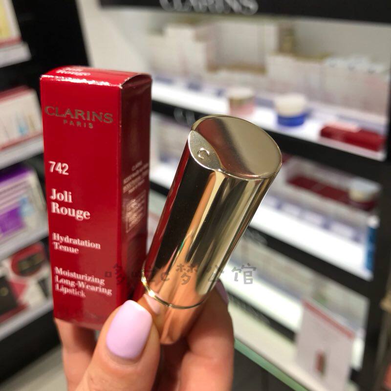 娇韵诗口红 唇膏741 橘红色737 肉桂色 大热色