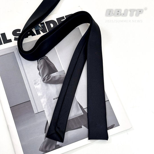 Boy's tie tie matching shirt children's black tie