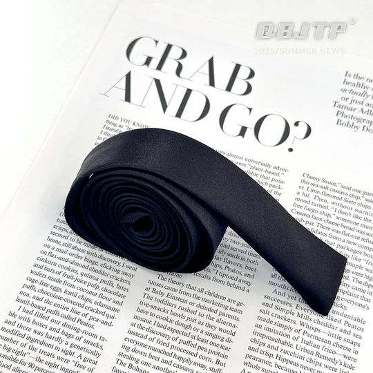 Boy's tie tie matching shirt children's black tie