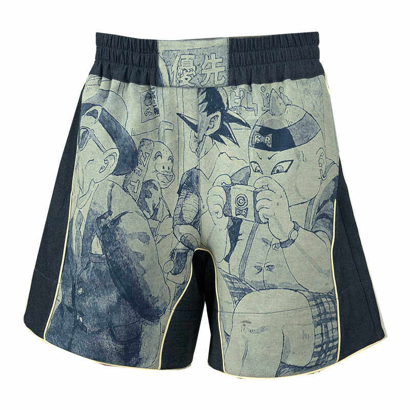 时着 超透气100天丝牛仔男激光拳击短裤宽松型街头动漫牛仔五分裤,淘宝优惠券,粉丝福利购,淘宝优惠卷