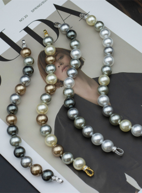 【闪耀满镶】大点位 人造仿冷光澳白 全珠串 珍珠手链