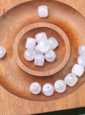 天然紫水晶雕刻桶珠8*7mm