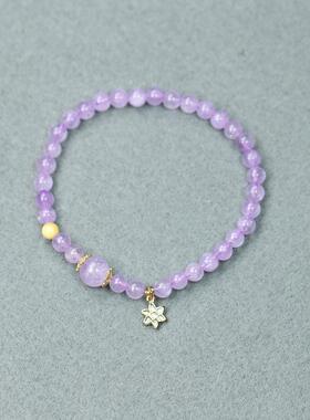 天然紫水晶散珠转运珠手链手串