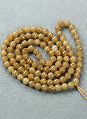 天然和田玉糖玉圆珠佛珠手串手链