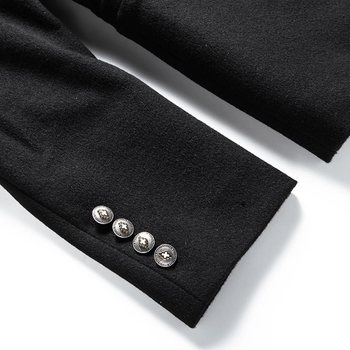 MarceloBurlonMB2018 ດູໃບໄມ້ລົ່ນແລະລະດູຫນາວຂອງຜູ້ຊາຍໃຫມ່ embroidered woolen suit jacket slim ແລະ trendy