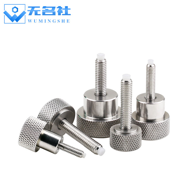 Stainless steel hand-tight screw roller head with buffered rubber head