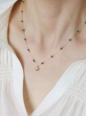 莉夏钛钢圆珠链女春夏郁金香项链