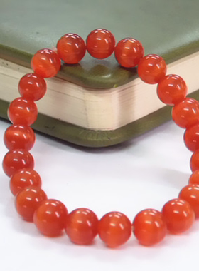 时尚款风女士红色猫眼石手串