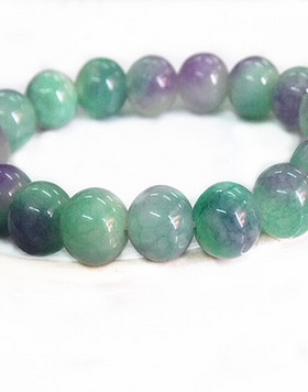 天然水晶绿幽灵玛瑙多宝手链