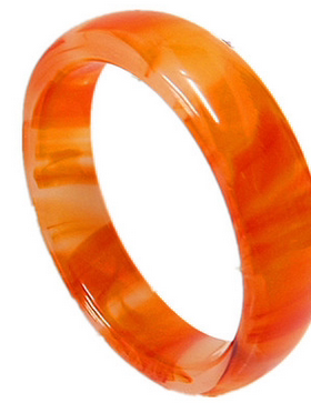 玻璃鸡血玉翡翠加宽玛瑙手镯