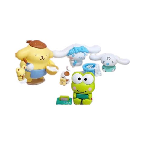 正版三丽鸥居家时光盲盒摆件潮玩礼物公仔手办周边52toys库洛米 - 图3