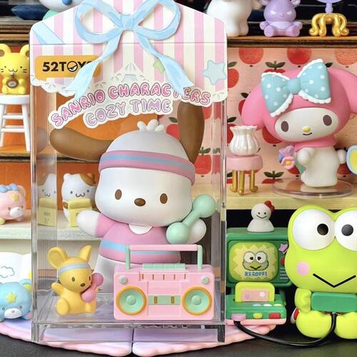 正版三丽鸥居家时光盲盒摆件潮玩礼物公仔手办周边52toys库洛米 - 图0
