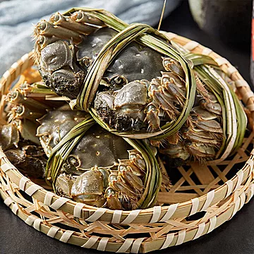 【基本上完整】固城湖大闸蟹4两公蟹3两母蟹[20元优惠券]-寻折猪