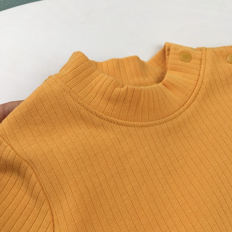 80-140儿童打底衫半高领纯棉弹力宝宝长袖T恤小码肩扣男女童内搭,淘宝优惠券,粉丝福利购,淘宝优惠卷