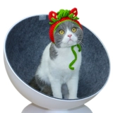 Шапка, клубника, трикотажный шлем ручной работы, шерстяной милый аксессуар для волос, домашний питомец, кот