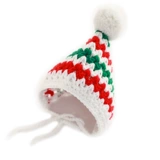 Собаки и кошачьи питомец рождественские шляпы рука -наклонный новый год плюшевый кот кот кот чистый милый новогодний платье