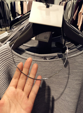 银色小众款风项链简约