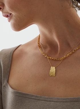 mzyy金色不规则cos项链