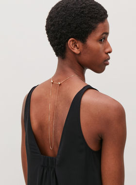 mzyy金色双层小球cos短款项链