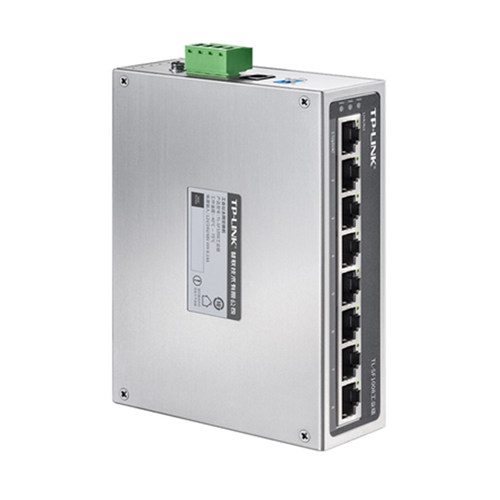 TP-LINK普联TL-SF1008工业级网络交换机8口百兆100M轨道导轨式冗余电源IP40抗干扰防尘耐高低温12V/24V供电DC - 图2