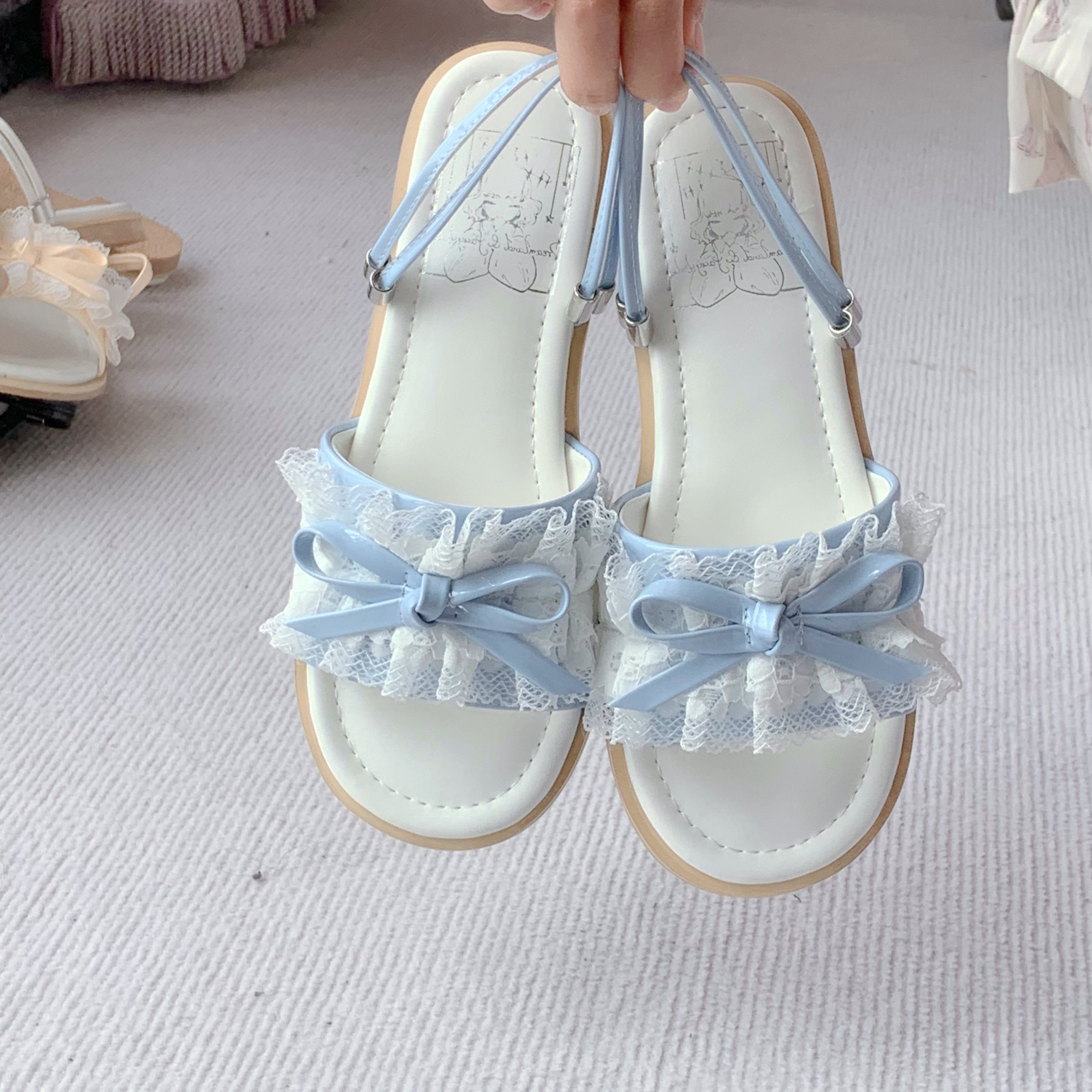 【幻境童话】沙滩派对lo鞋夏季凉鞋2025款可爱lolita凉鞋百搭,淘宝优惠券,粉丝福利购,淘宝优惠卷