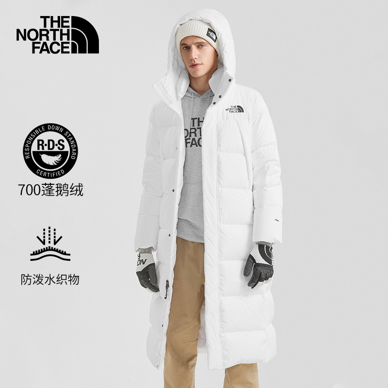 TheNorthFace北面新款连帽鹅绒羽绒服男户外保暖防泼水长款|81RJ-图1