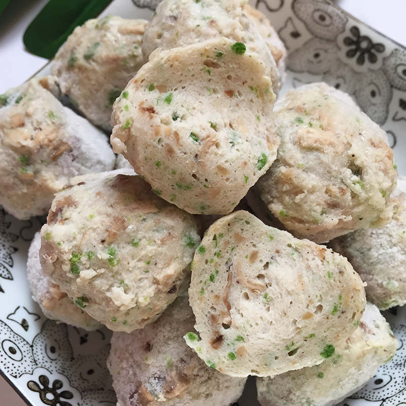 寺院素食佛家纯素香菇贡丸火锅素丸子大豆蛋白素菜吃斋冷冻食品 - 图0