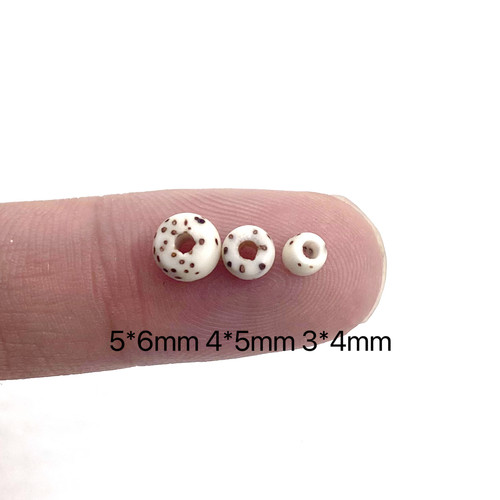 天然海南小星月菩提子迷你直切桶珠原生态顺白4x3mm佛珠手串手链 - 图0