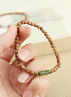 玉石檀香木简约木珠简约手串