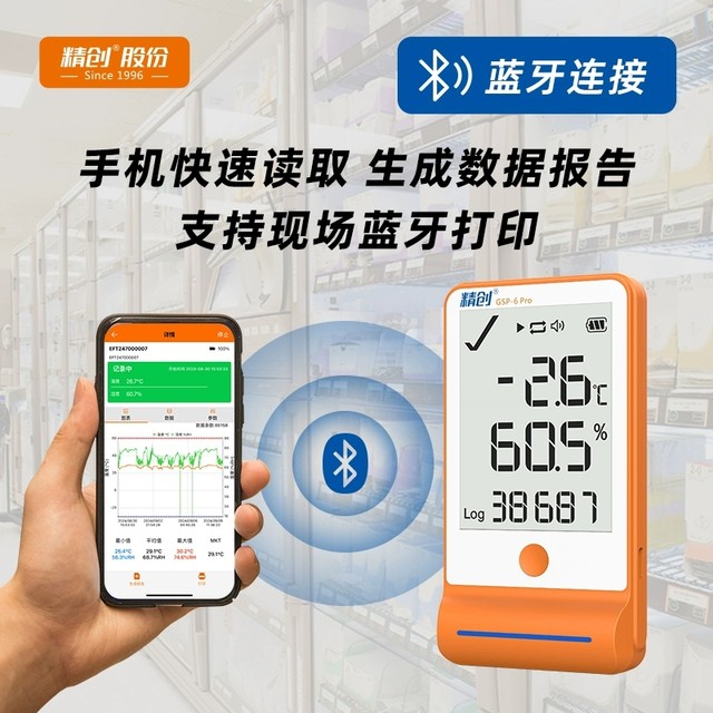 Jingchuang GSP-6 medical vaccine temperature and humidity record