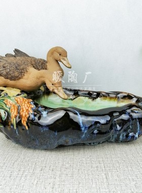 石湾公仔陶瓷大师客厅电视柜摆件