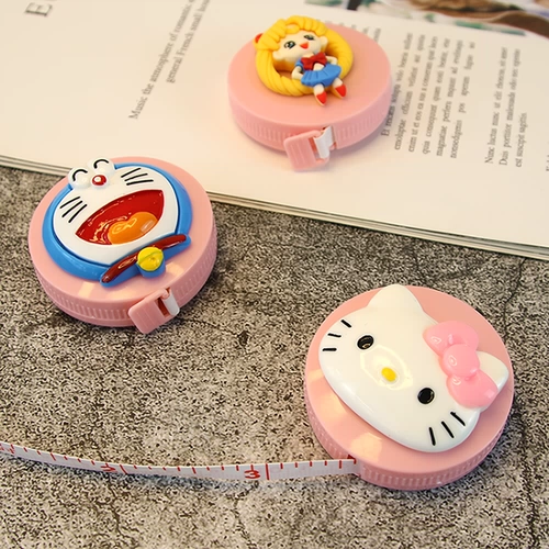 Ленточная линейка домохозяйства мягкой линейки измеряет трюк портативной рисовой линейки, окружности талии, бюста, ягодиц, симпатичной портативной кожаной линейки