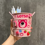 Ведро, милый вместительный и большой держатель для ручек для школьников, модные мультяшные детские канцтовары, система хранения