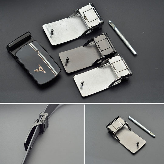 Alloy belt buckle punched smooth buckle belt head