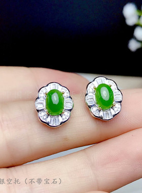 纯银戒指吊坠耳钉空托重工