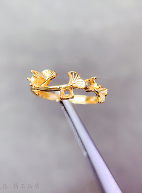 s925纯银圆形3*3mm多粒戒指